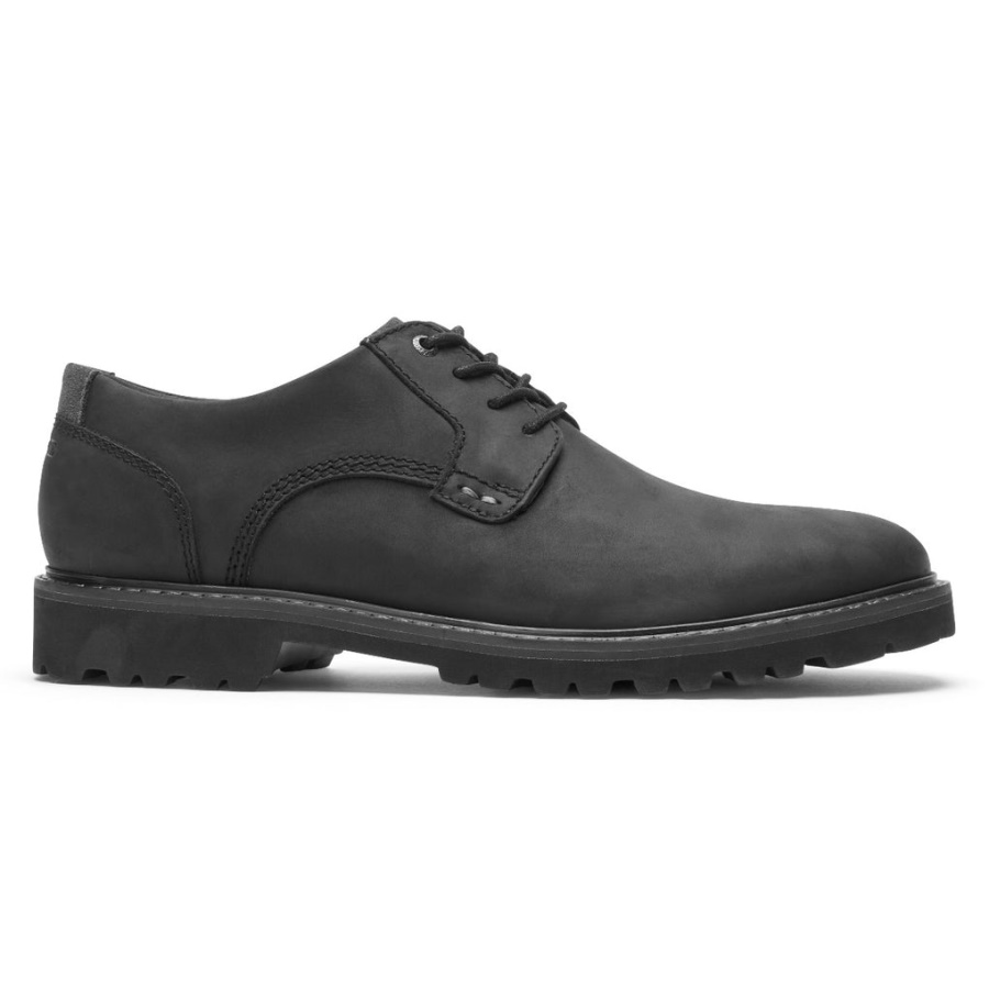Rockport Masculino Xcs Bico Liso Oxford-impermeável Preto