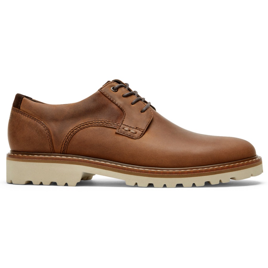 Rockport Masculino Xcs Dedo Do Pé Liso Oxford-madeira à Prova D'água