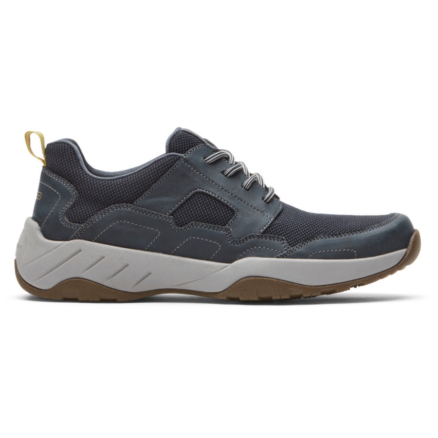 Tênis Rockport Masculino Xcs Riggs Com Cadarço Azul Marinho