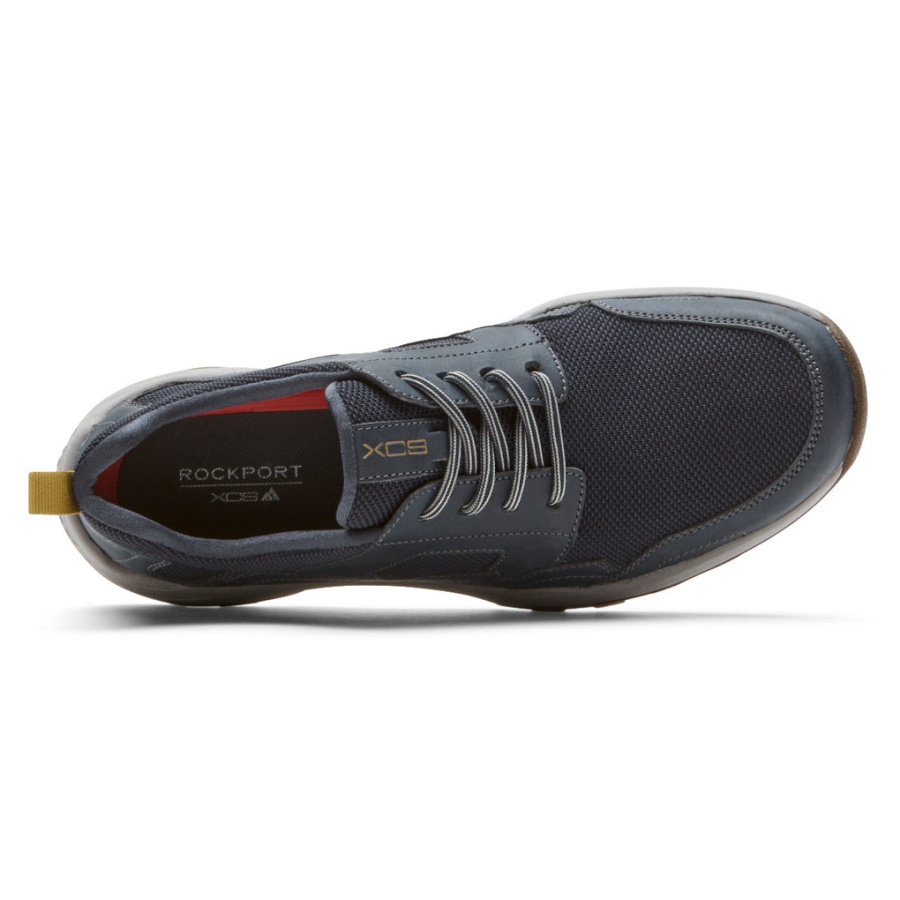 Tênis Rockport Masculino Xcs Riggs Com Cadarço Azul Marinho