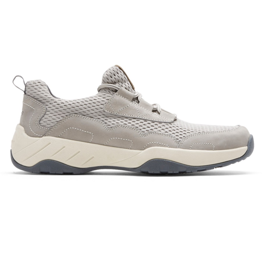 Rockport Masculino Xcs Spruce Pico Tênis Slip-on Pedra Nobuck Malha