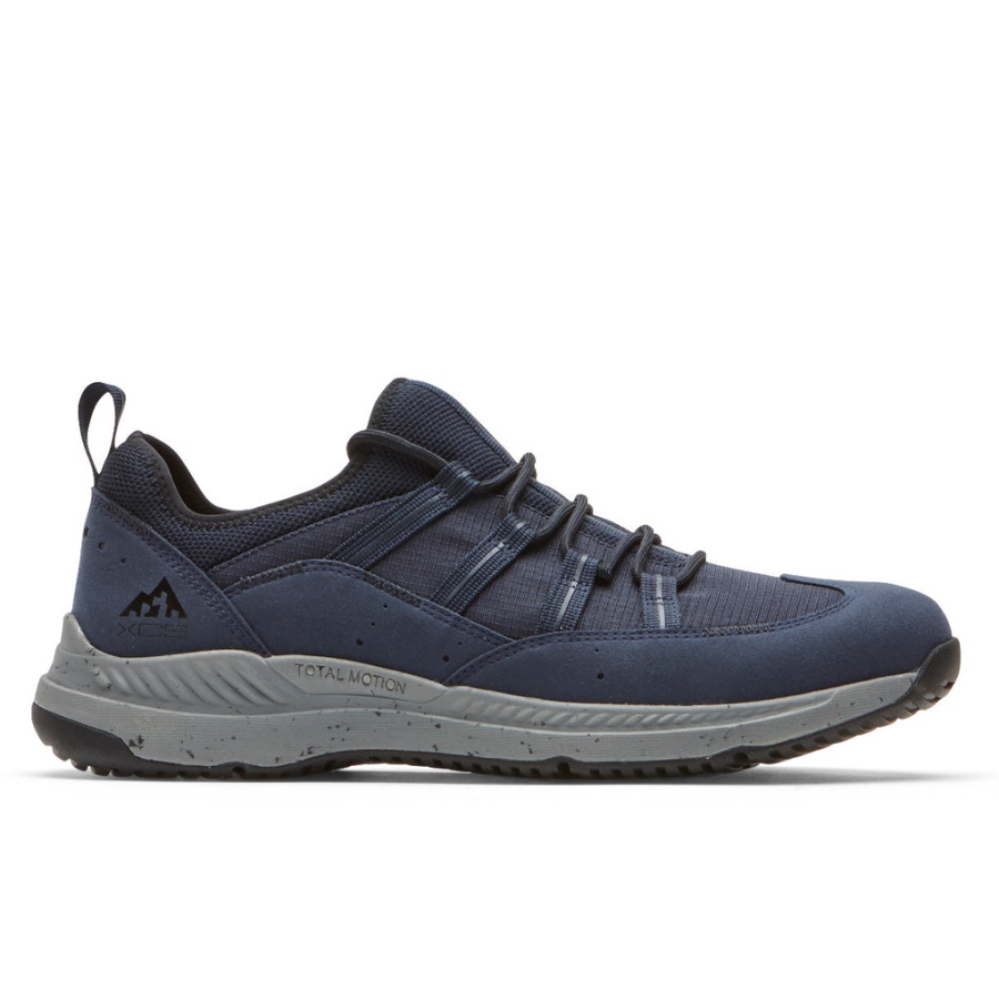 Rockport Masculino Xcs Total Motion Trail Sapato Novo Vestido Azul