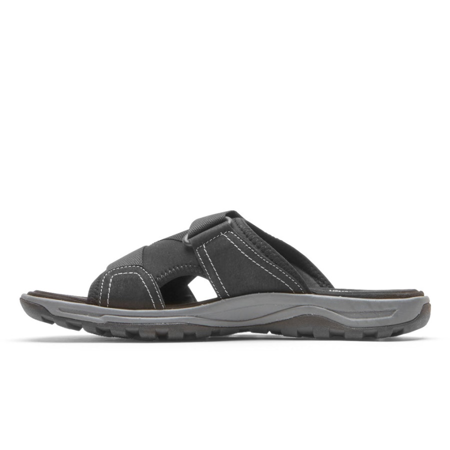 Rockport Masculino Xcs Trilha Técnica Ii Velcro Slide Preto