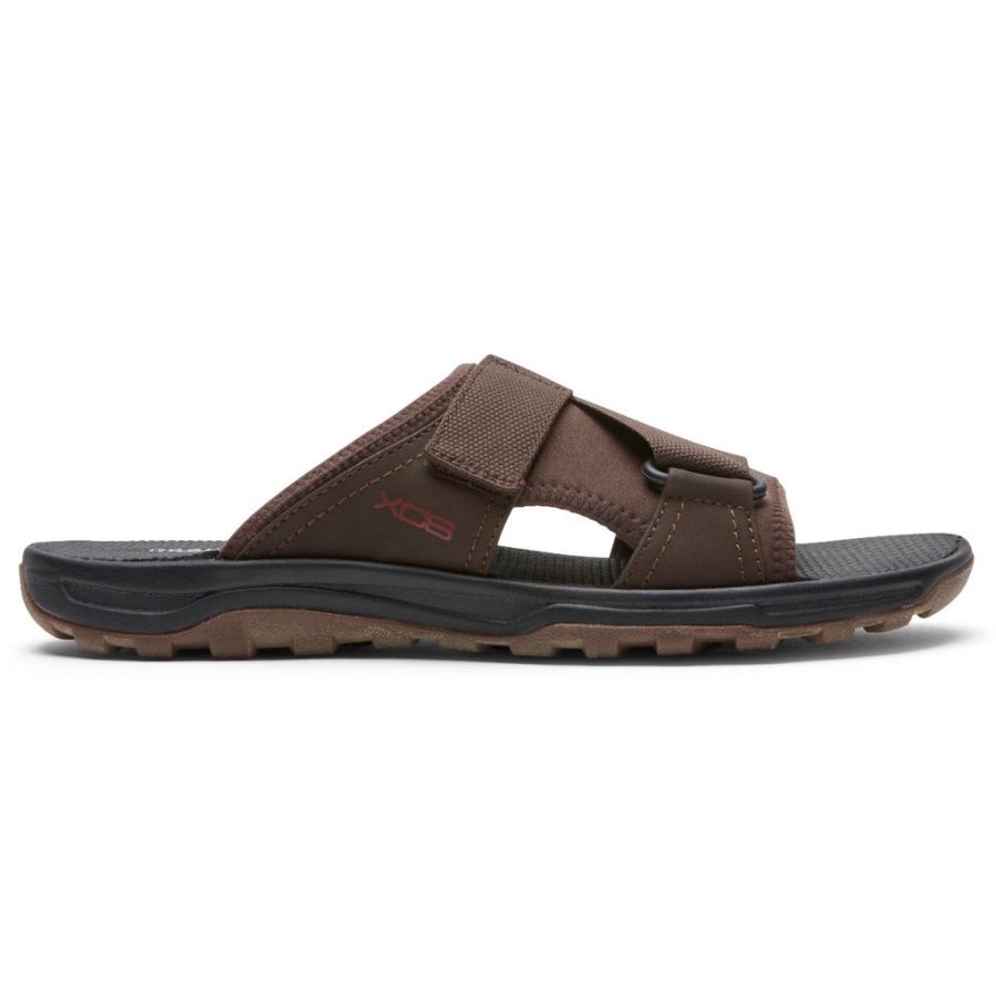 Rockport Masculino Xcs Trilha Técnica Velcro Slide Marrom