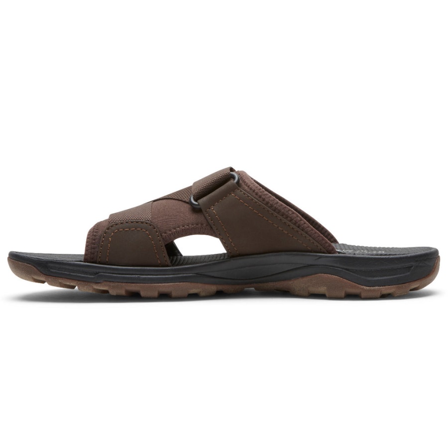 Rockport Masculino Xcs Trilha Técnica Velcro Slide Marrom