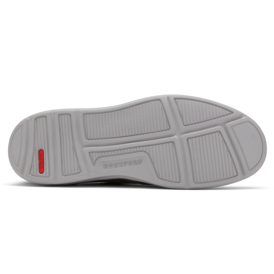 Rockport Masculino Zaden 5-eye Ubal Tênis Novo Vestido Azul Lona Nobuck