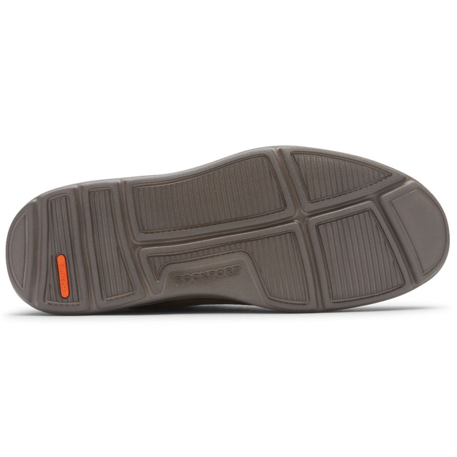 Rockport Men's Seeds Oxford Sneaker Java Camurça Nubuck Em Relevo