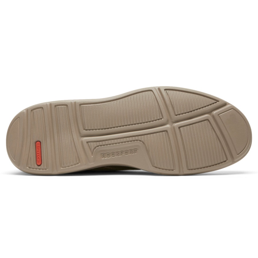 Rockport Sementes Masculinas Dedo Simples Oxford Barley Couro Java Suede Rips