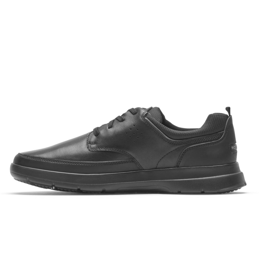 Tênis Truflex Cayden Masculino Rockport Bico Liso Couro Preto