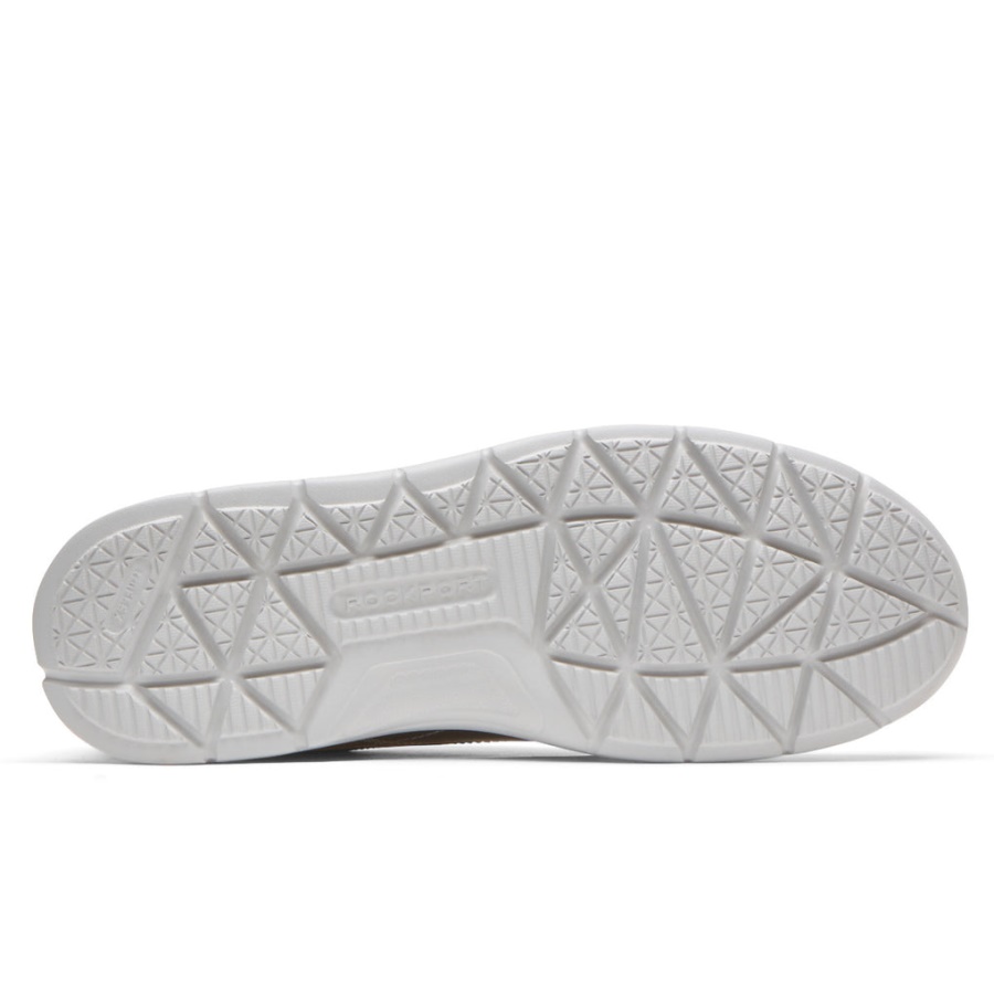 Tênis Masculino Rockport Truflex Cayden Couro Cinza Aço Camurça