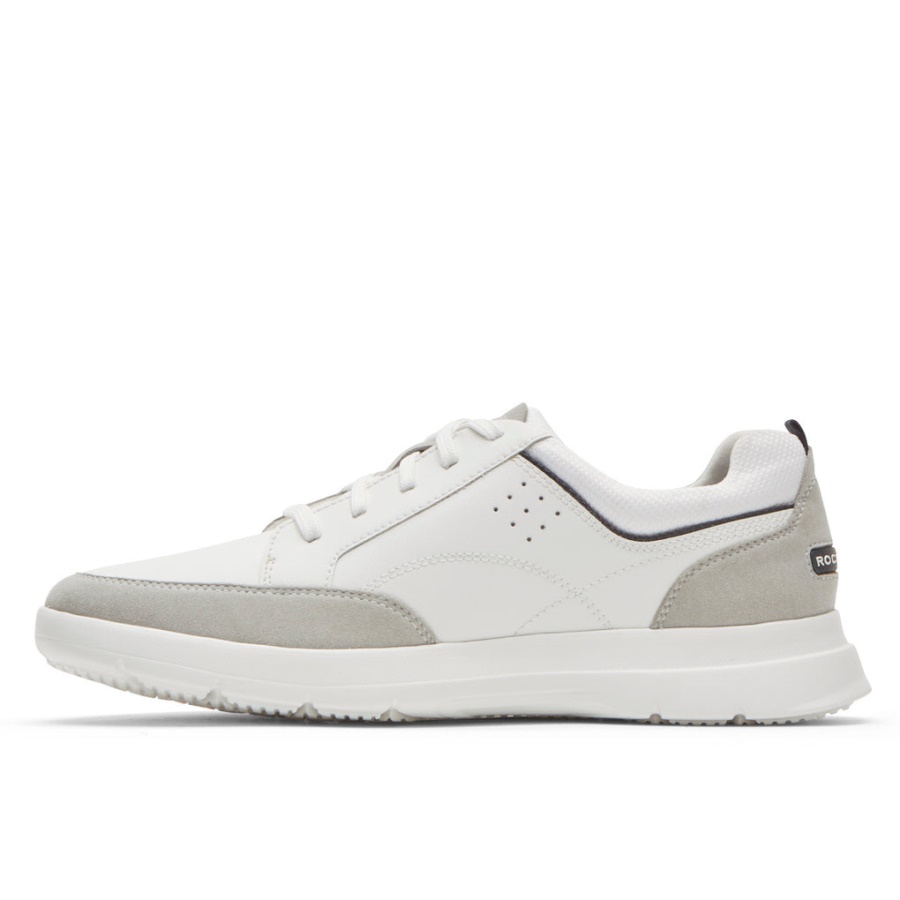 Sapatilha Masculina Truflex Cayden Rockport Couro Branco Vapor