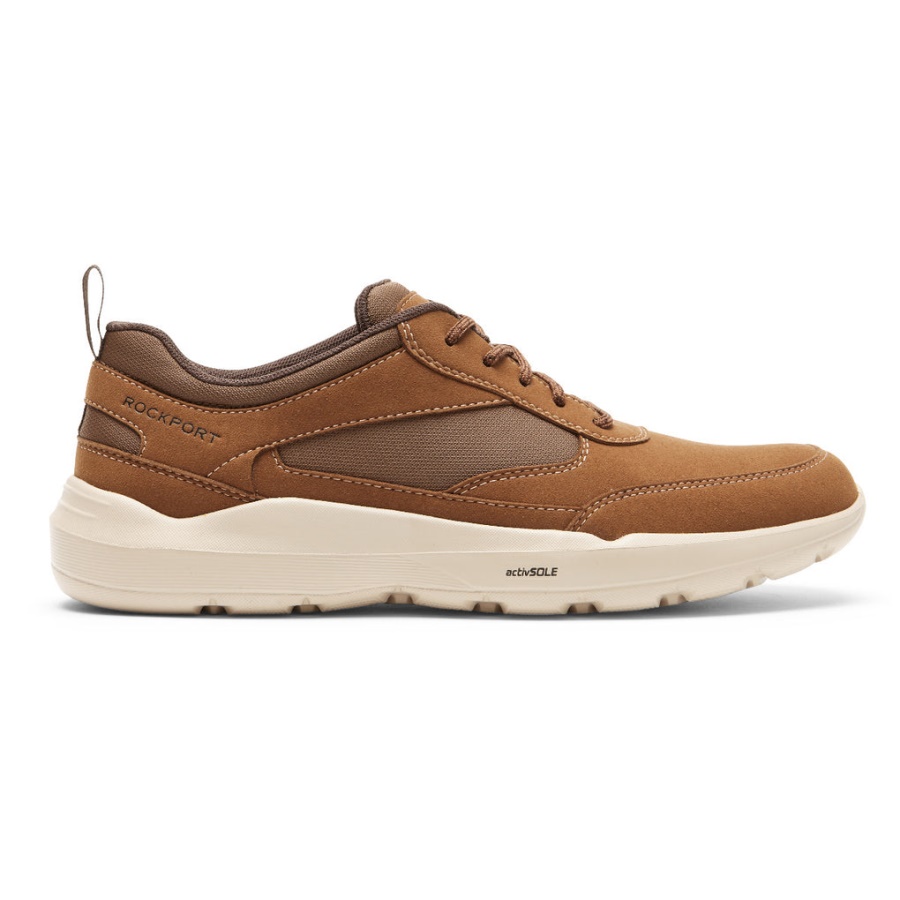 Sapatilha Masculina Rockport Truflex Evolution Tan