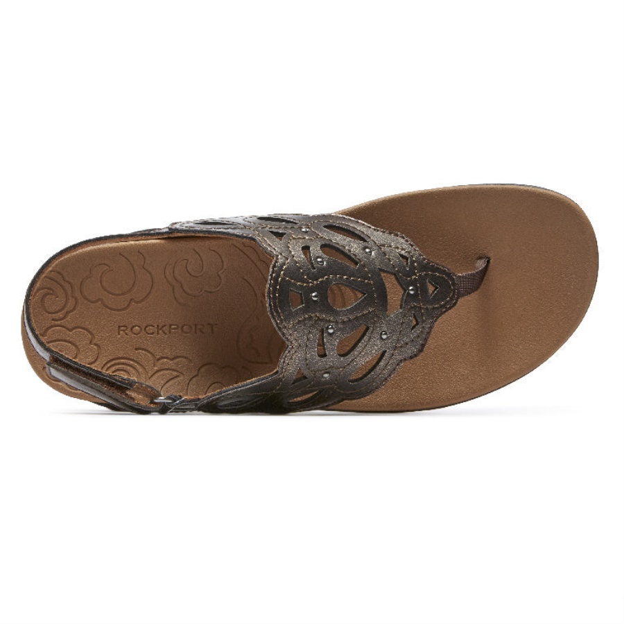 Sandália Rockport Ridge Sling Bronze