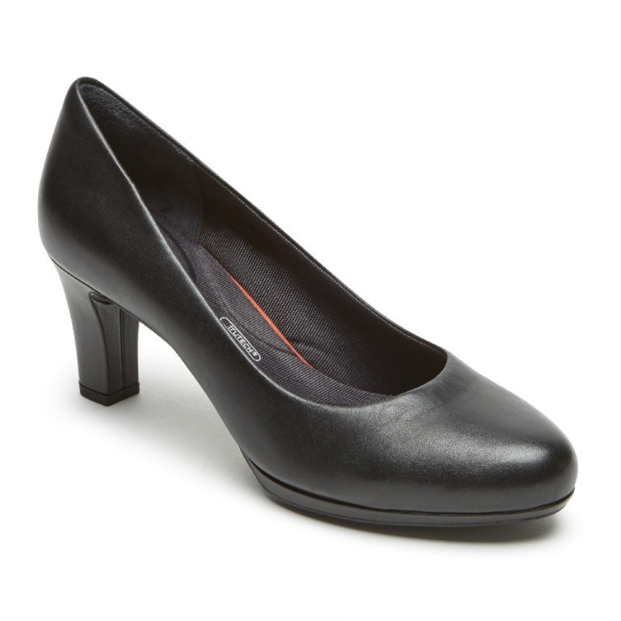 Rockport Total Motion Leah Pump Black Nappa