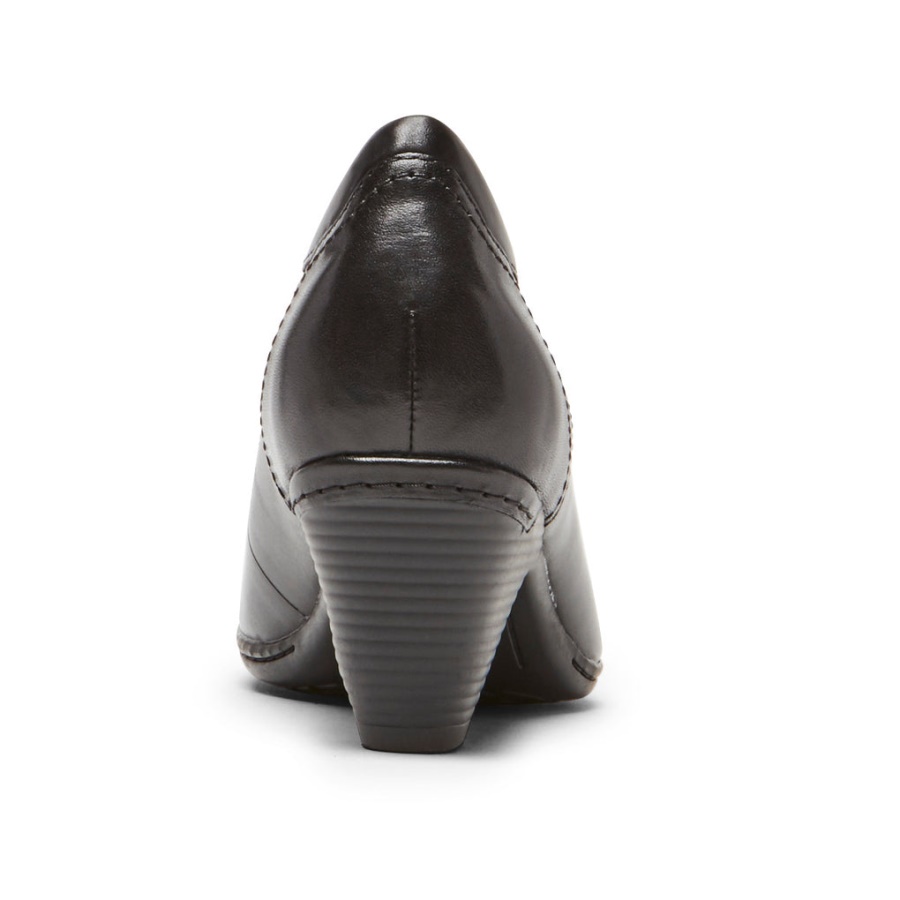 Salto Adaline Feminino Rockport Couro Preto