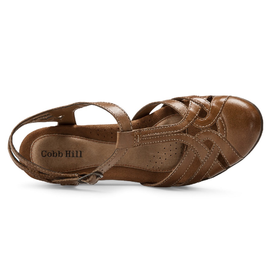 Aubrey T-strap Tan Feminino Rockport