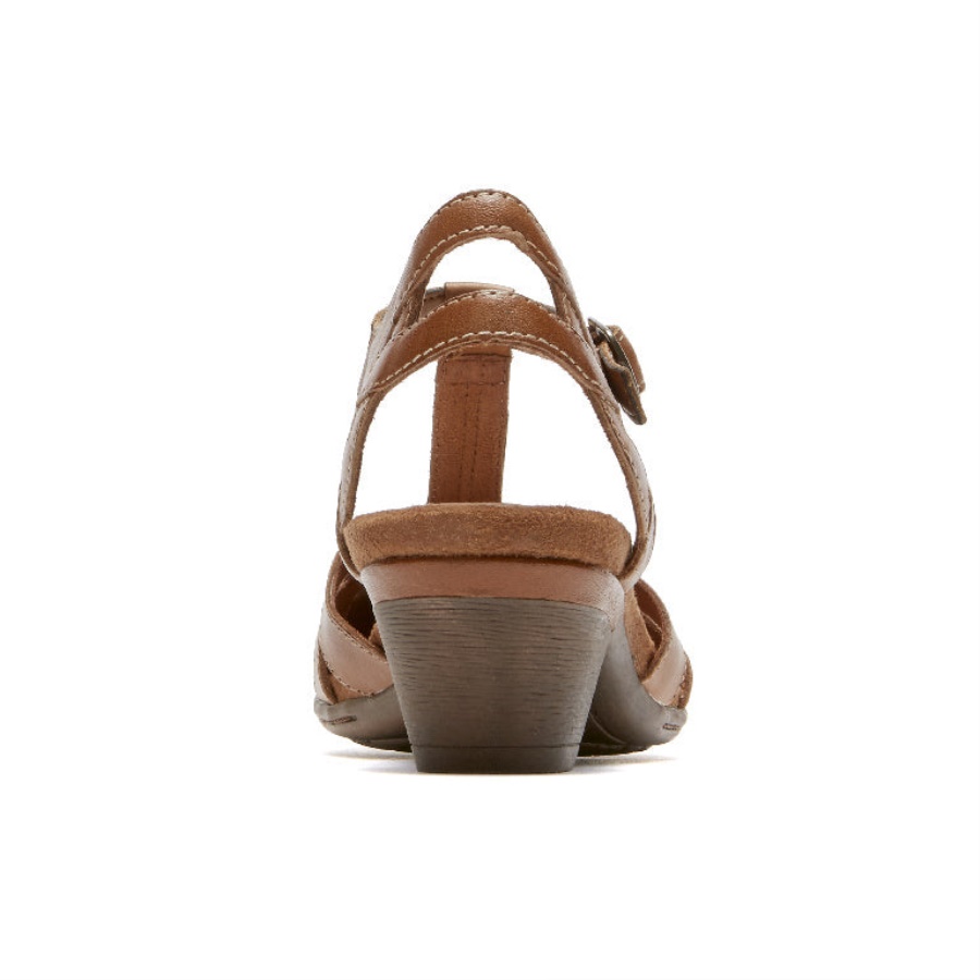 Aubrey T-strap Tan Feminino Rockport