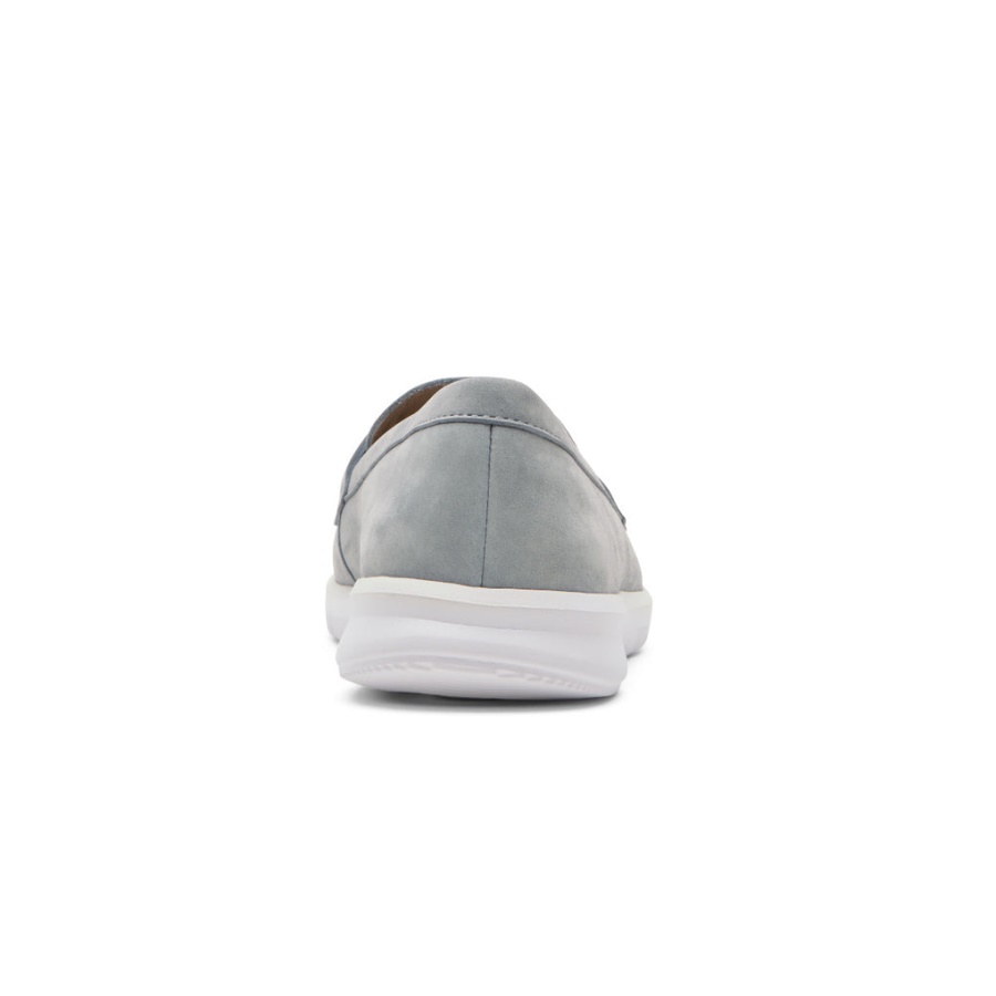 Mocassim Feminino Lavável Ayva Rockport Cambraia Azul
