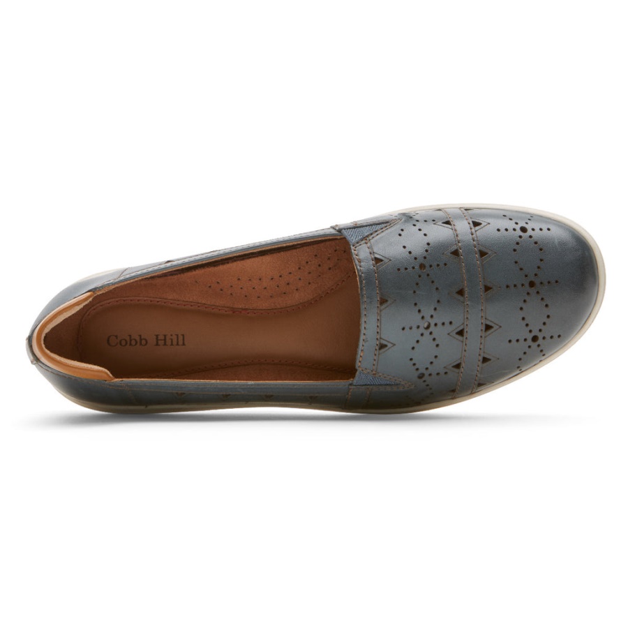Baile Feminino De Rockport Slip-on Azul