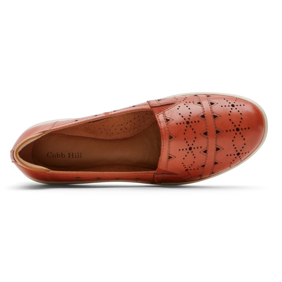 Baile Feminino De Rockport Slip-on Russet