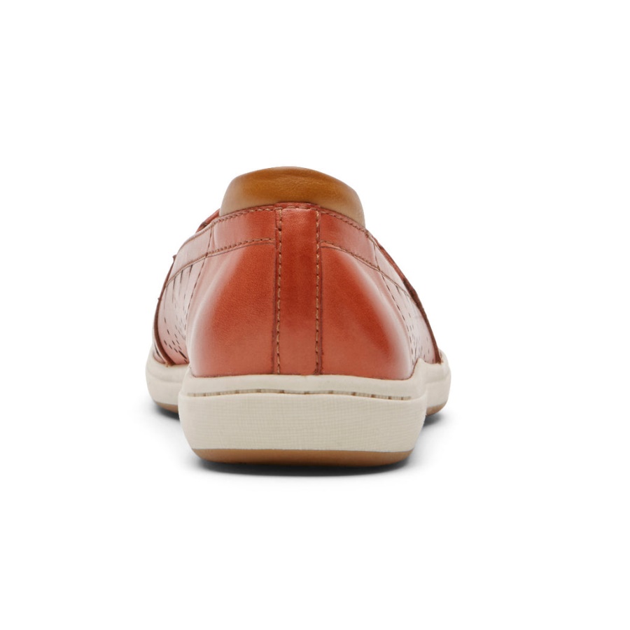 Baile Feminino De Rockport Slip-on Russet