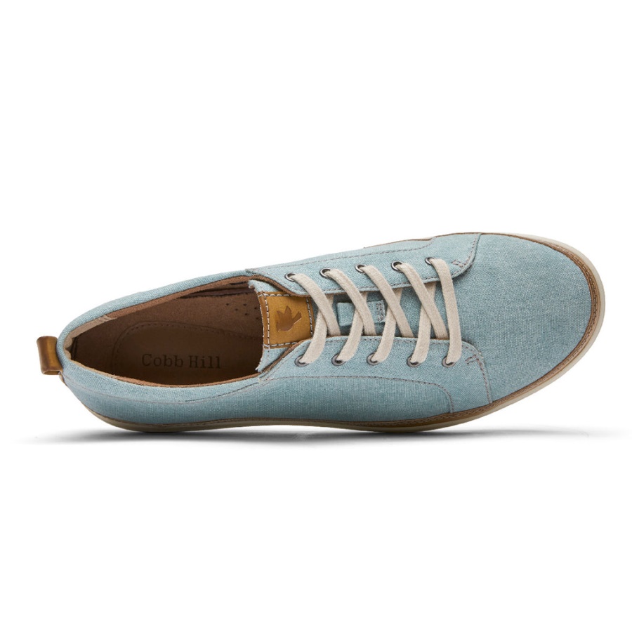 Sapatilha Bailee Feminina Rockport Lona Azul Mineral