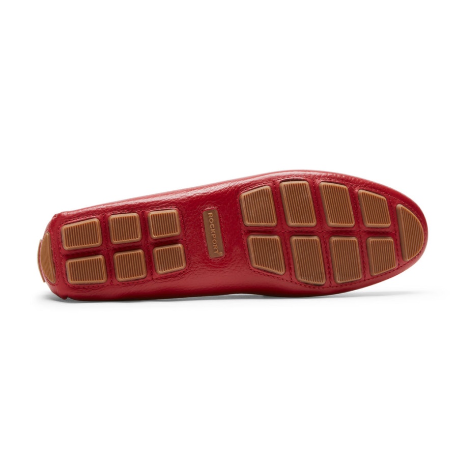 Mocassim Feminino Com Fivela Bayview Rockport Vermelho