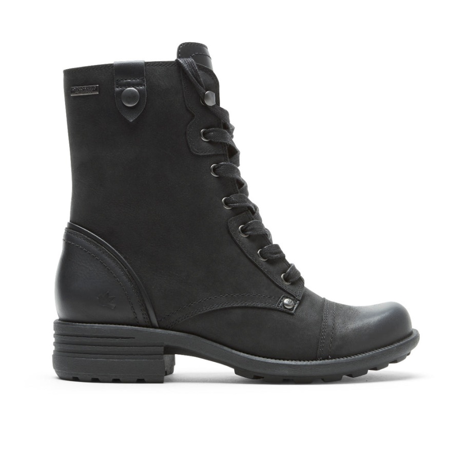 Bota Feminina Brunswick Rockport Impermeável Preta
