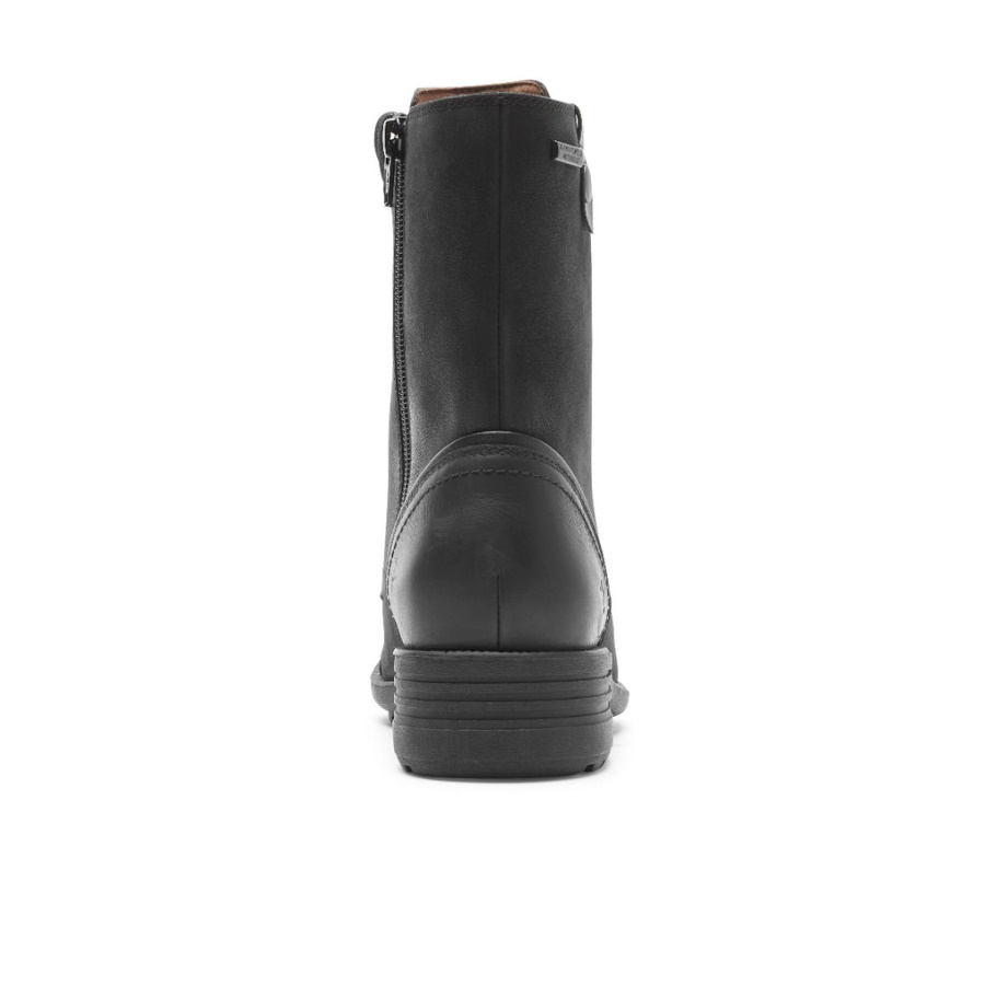 Bota Feminina Brunswick Rockport Impermeável Preta