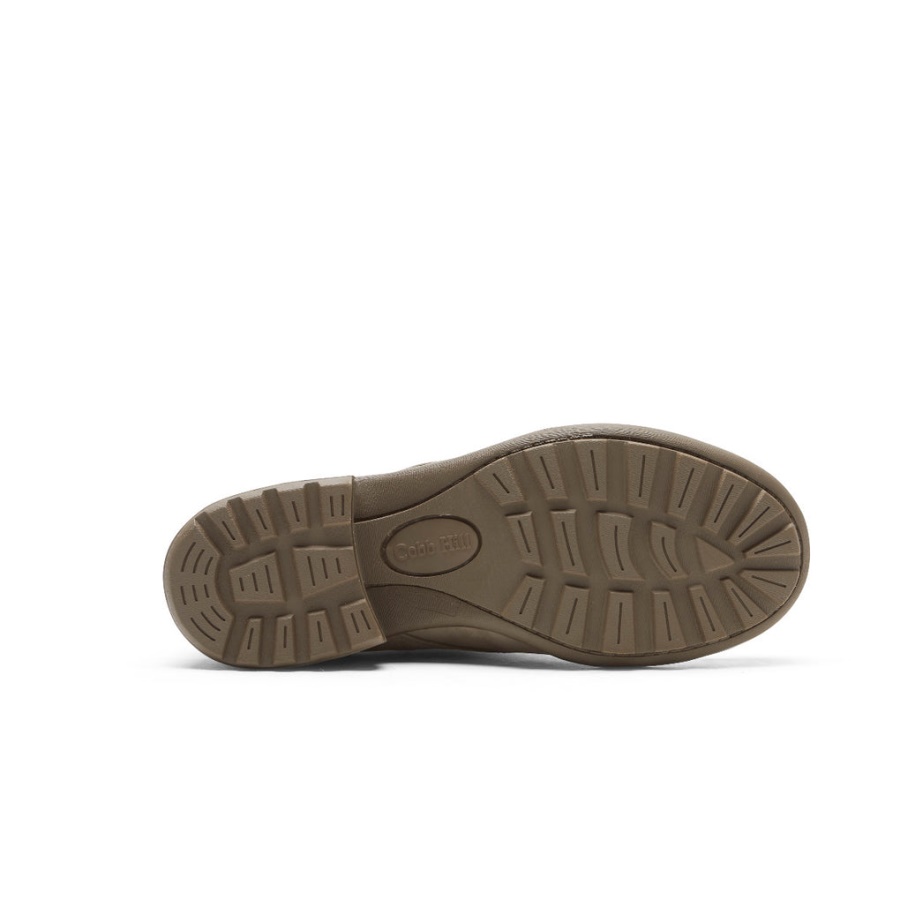 Bota Feminina Brunswick Rockport Impermeável Cinza Taupe