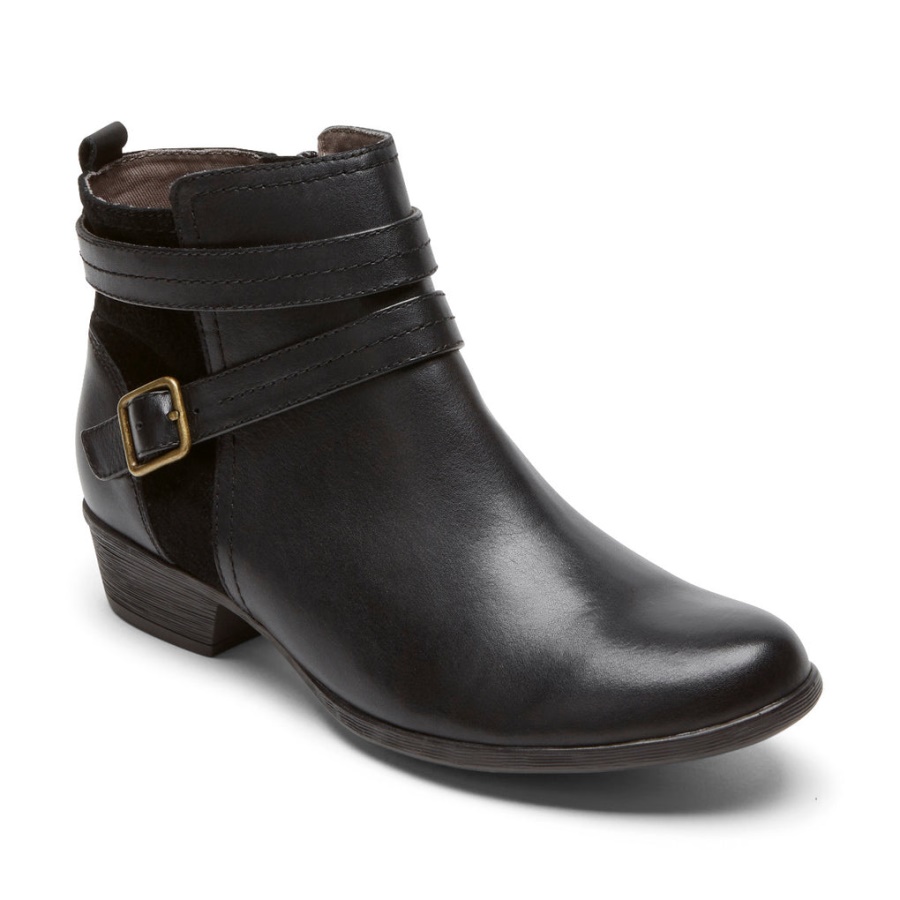 Bota Feminina Carly Strap Preta Rockport
