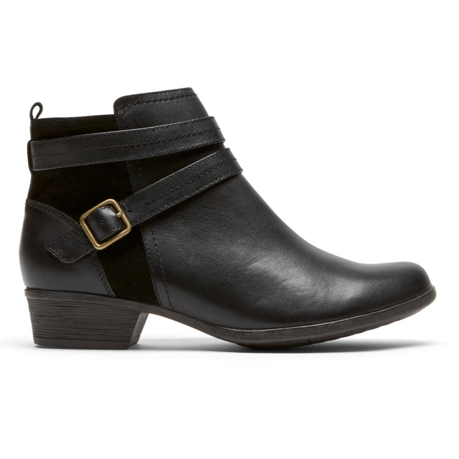Bota Feminina Carly Strap Preta Rockport