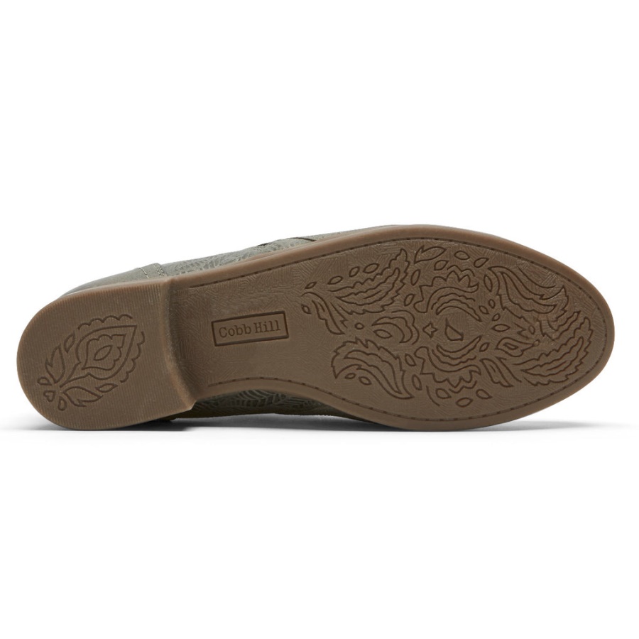 Botinha Crosbie Feminina Rockport Cinza Verde