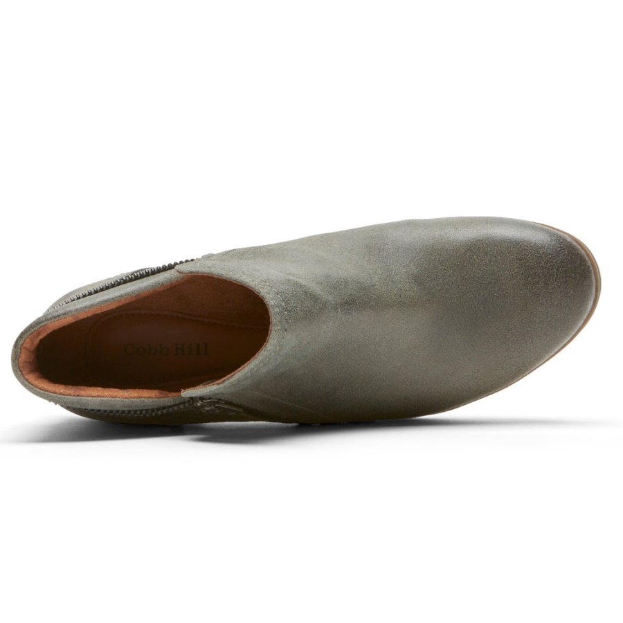 Botinha Crosbie Feminina Rockport Cinza Verde