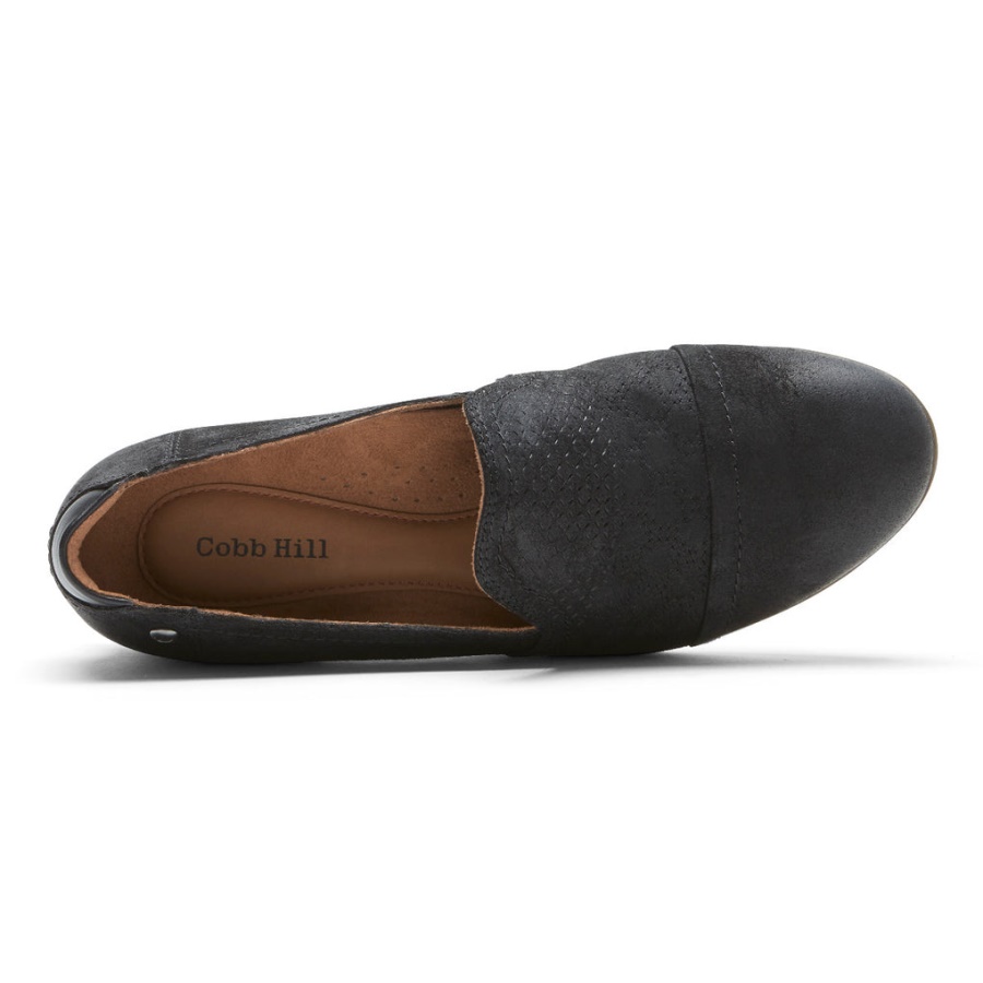 Crosbie Feminino Rockport Slip-on Preto