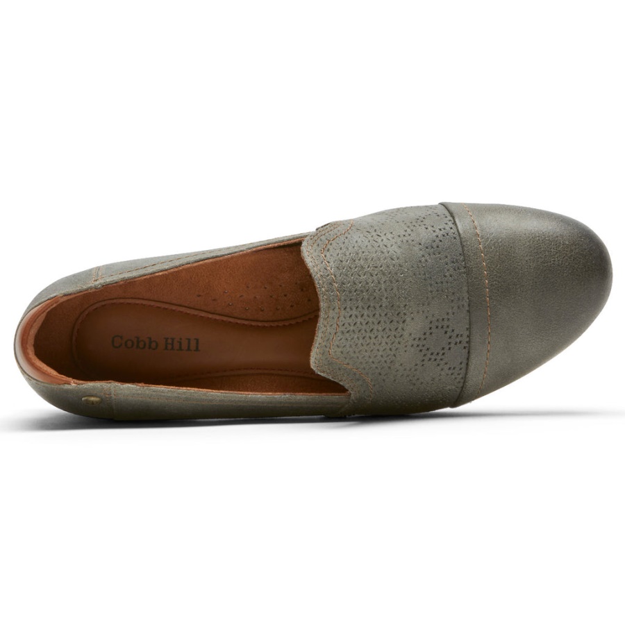 Crosbie Feminino Rockport Slip-on Cinza Verde