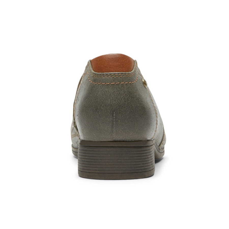 Crosbie Feminino Rockport Slip-on Cinza Verde