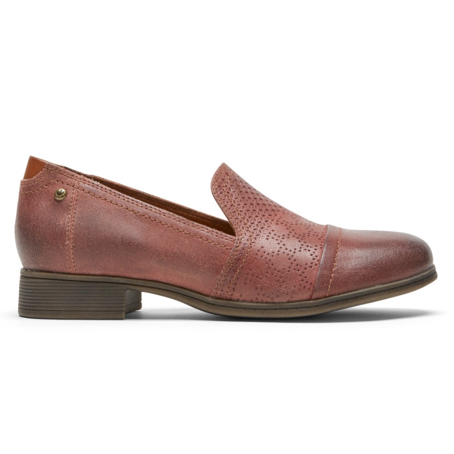 Crosbie Feminino Rockport Slip-on Vermelho