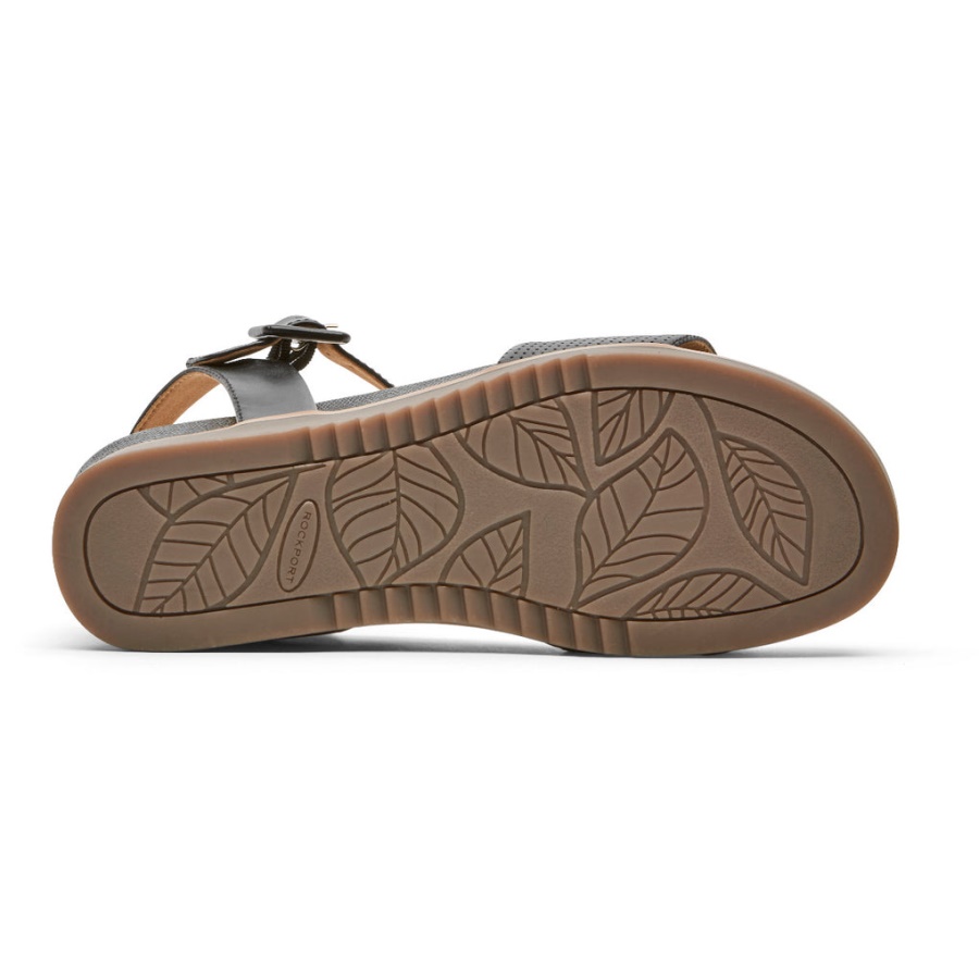 Sandália Rockport Feminina Delanie Preta