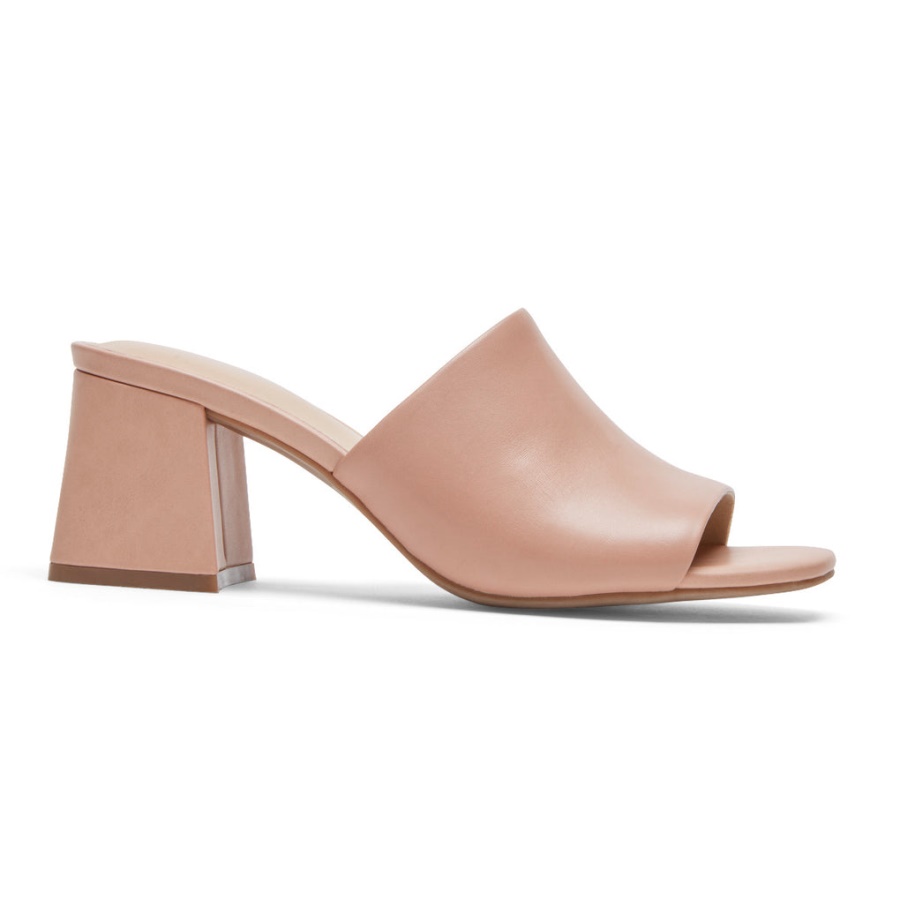 Sandália Feminina Rockport Farrah Slide Toscana Rosa