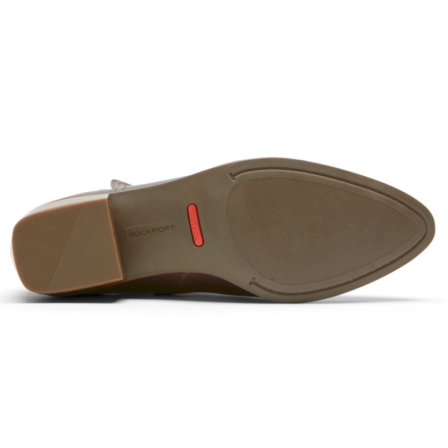 Bota Média Feminina Geovana Rockport Oxblood