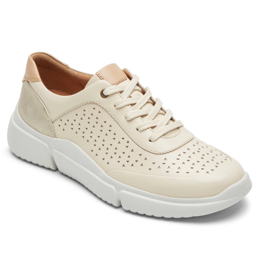 Sapatilha Feminina Perfurada Rockport Juna Baunilha