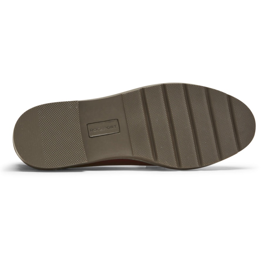 Mocassim Feminino Kacey Chain Loafer De Rockport Porto Tawny