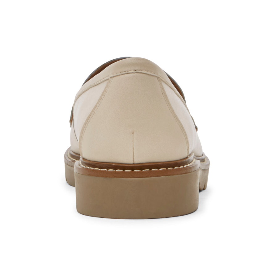 Mocassim Feminino Kacey Penny Loafer Baunilha Rockport