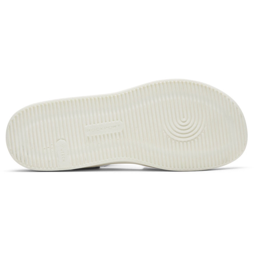 Sandália Feminina Kells Bay Rockport Assimétrica Cinza Claro