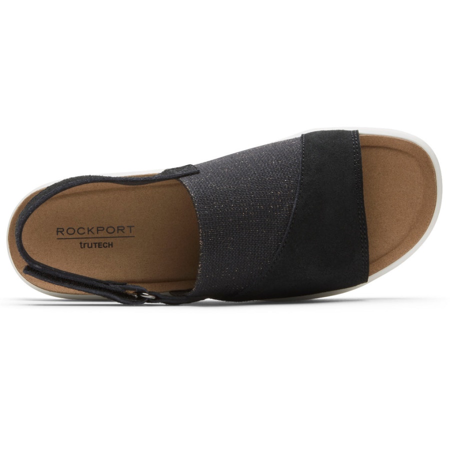 Sandália Feminina Rockport Kyra Slingback Preta