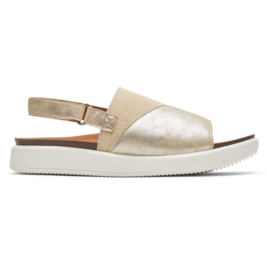 Sandália Slingback Kyra Feminina Rockport Platina