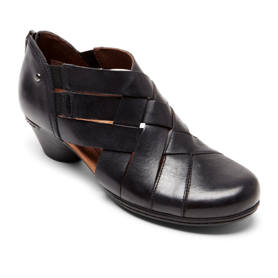 Botinha De Louro Para Mulher Rockport Preta