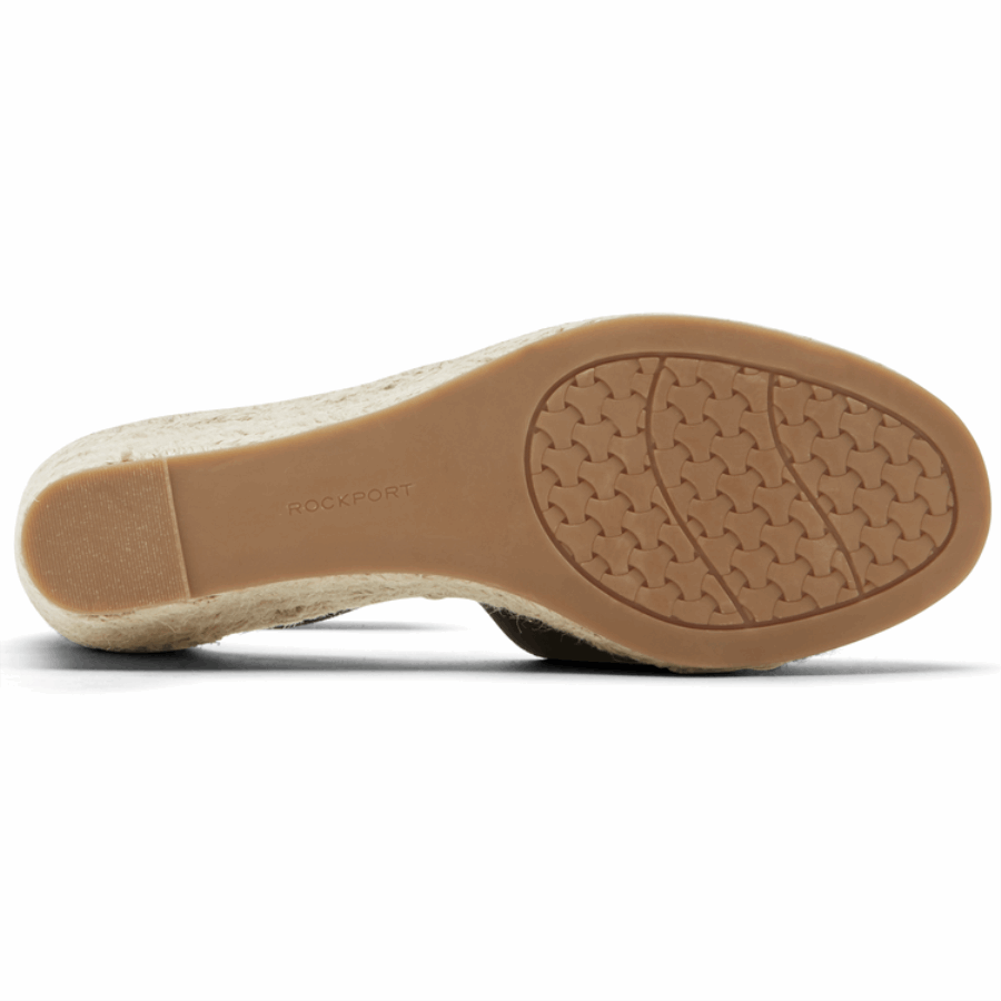 Sandália Feminina Rockport Marah Com Tira No Tornozelo Preta