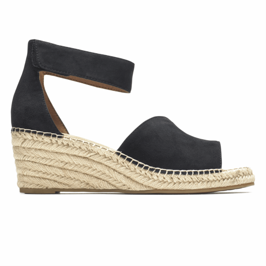 Sandália Marah Peep Toe Feminina Rockport Preta